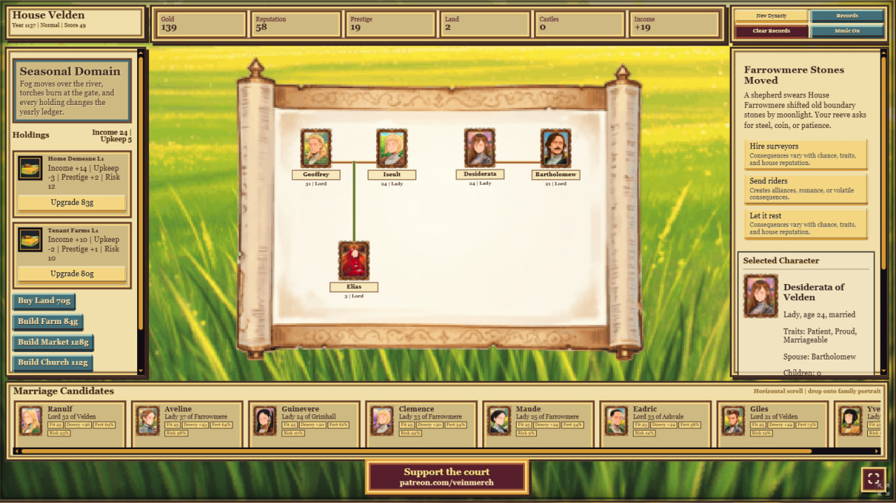 Screenshot 3 for Embercourt Dynasty