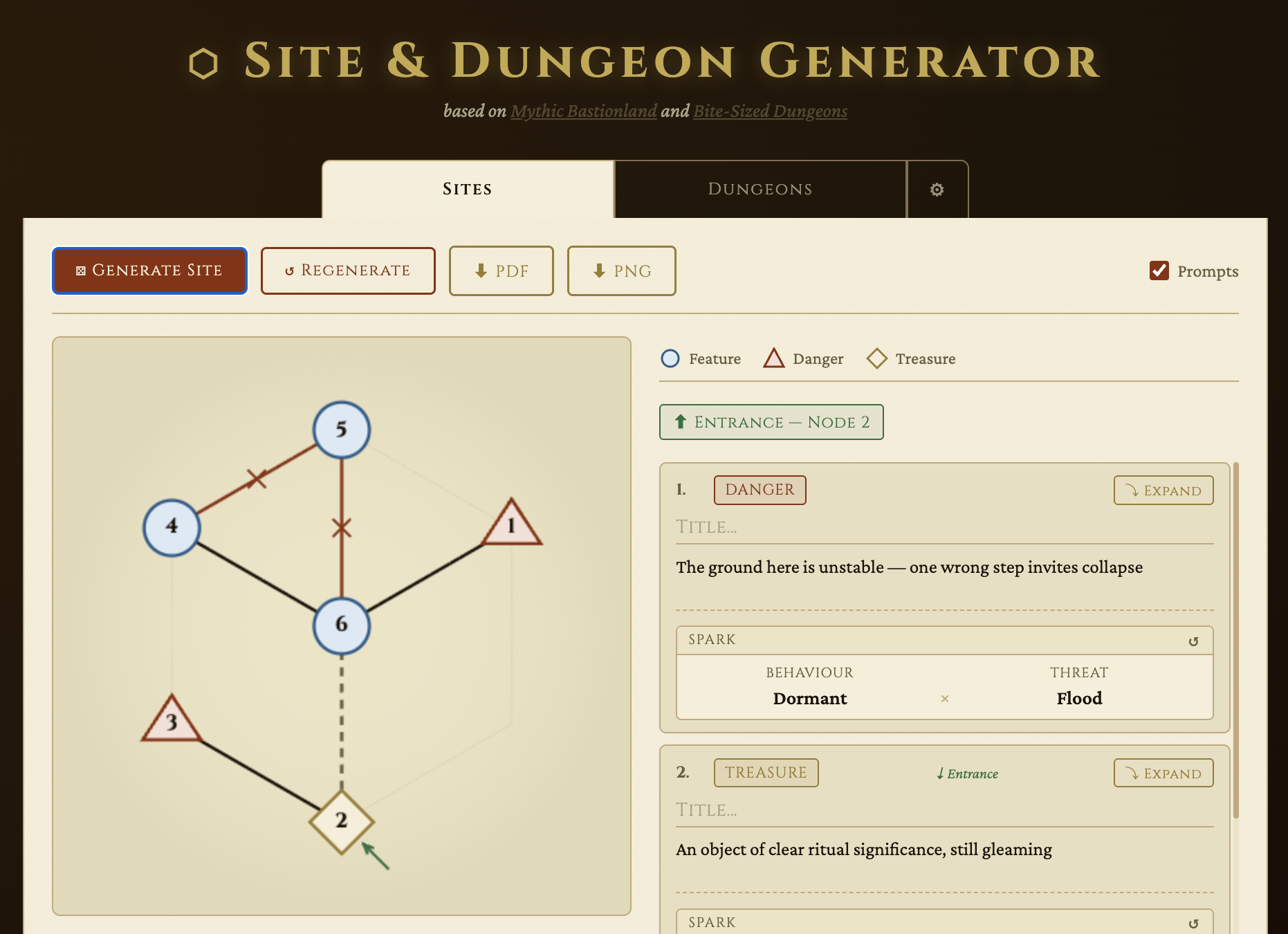 Screenshot 2 for Site & Dungeon Generator