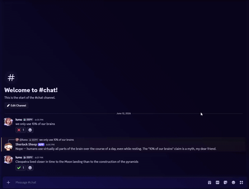 Screenshot 4 for Sherlock Sheep Discord Bot