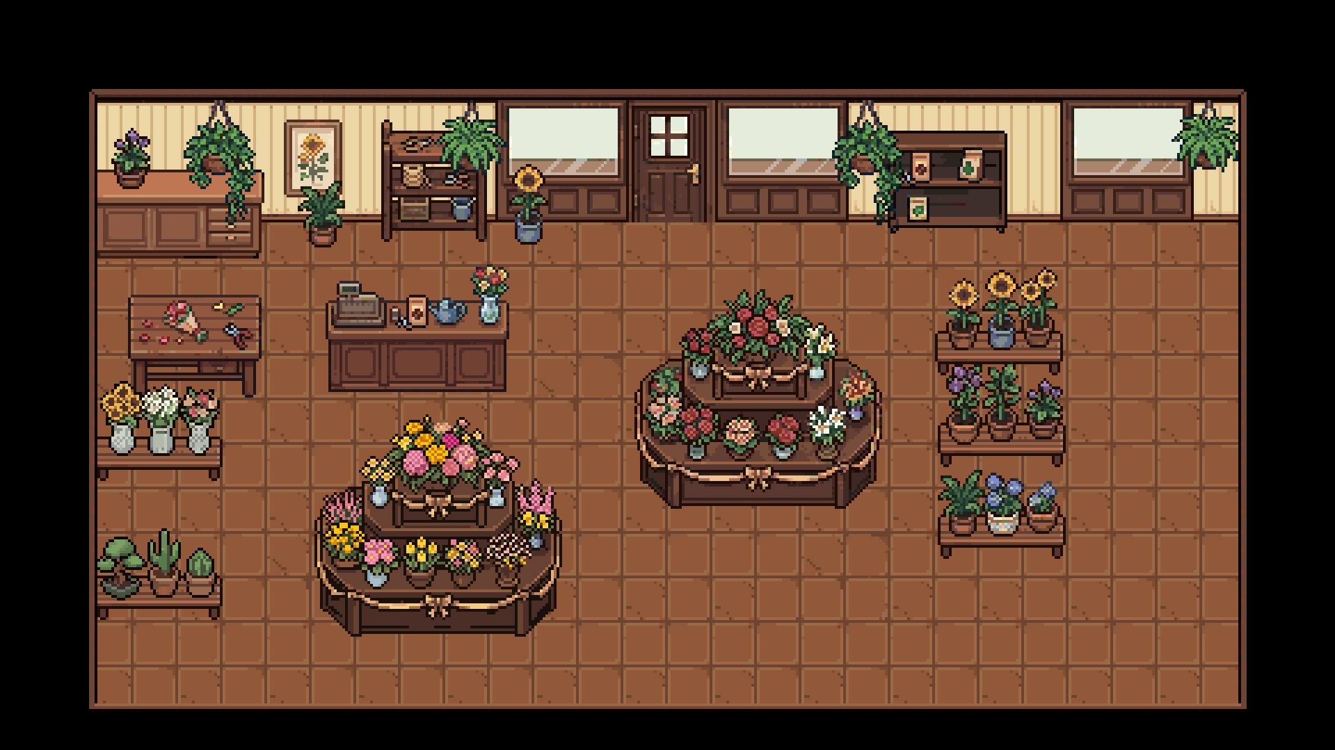 Cozy Flower Shop – Pixel Art Asset Pack by MutterPixel Studio