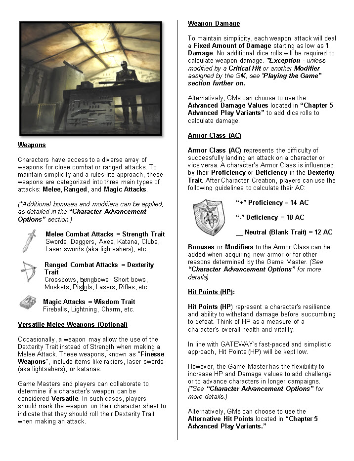 Screenshot 5 for GATEWAY RPG: Classic Edition - FREE Universal Tabletop Roleplaying System (A.I. Free)