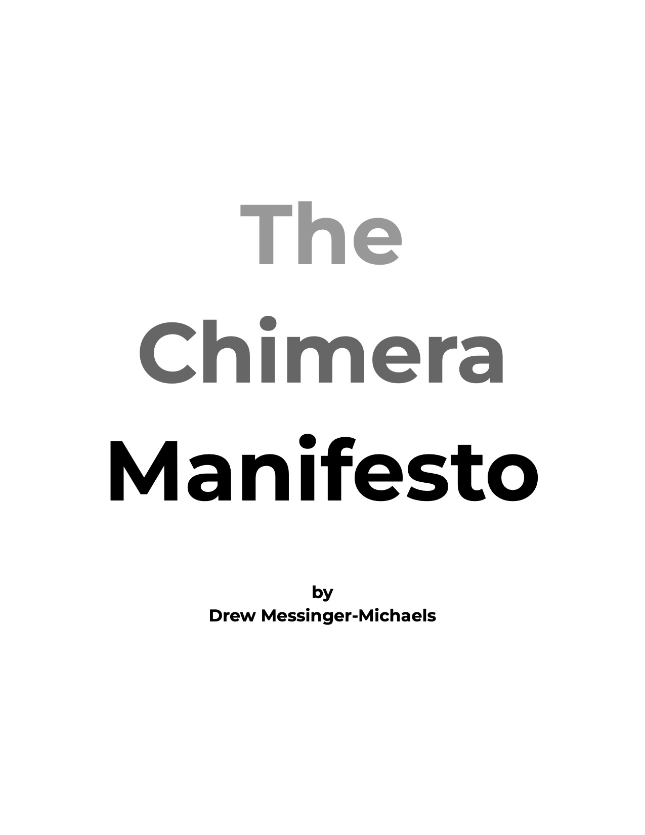 Screenshot 2 for The Chimera Manifesto