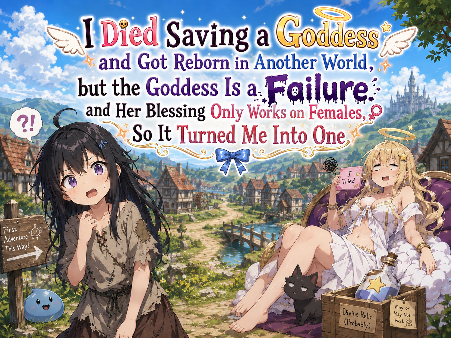 Screenshot 2 for I Died Saving a Goddess and Got Reborn in Another World, but
