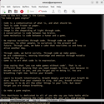 Screenshot 2 for Code is Art Manifesto