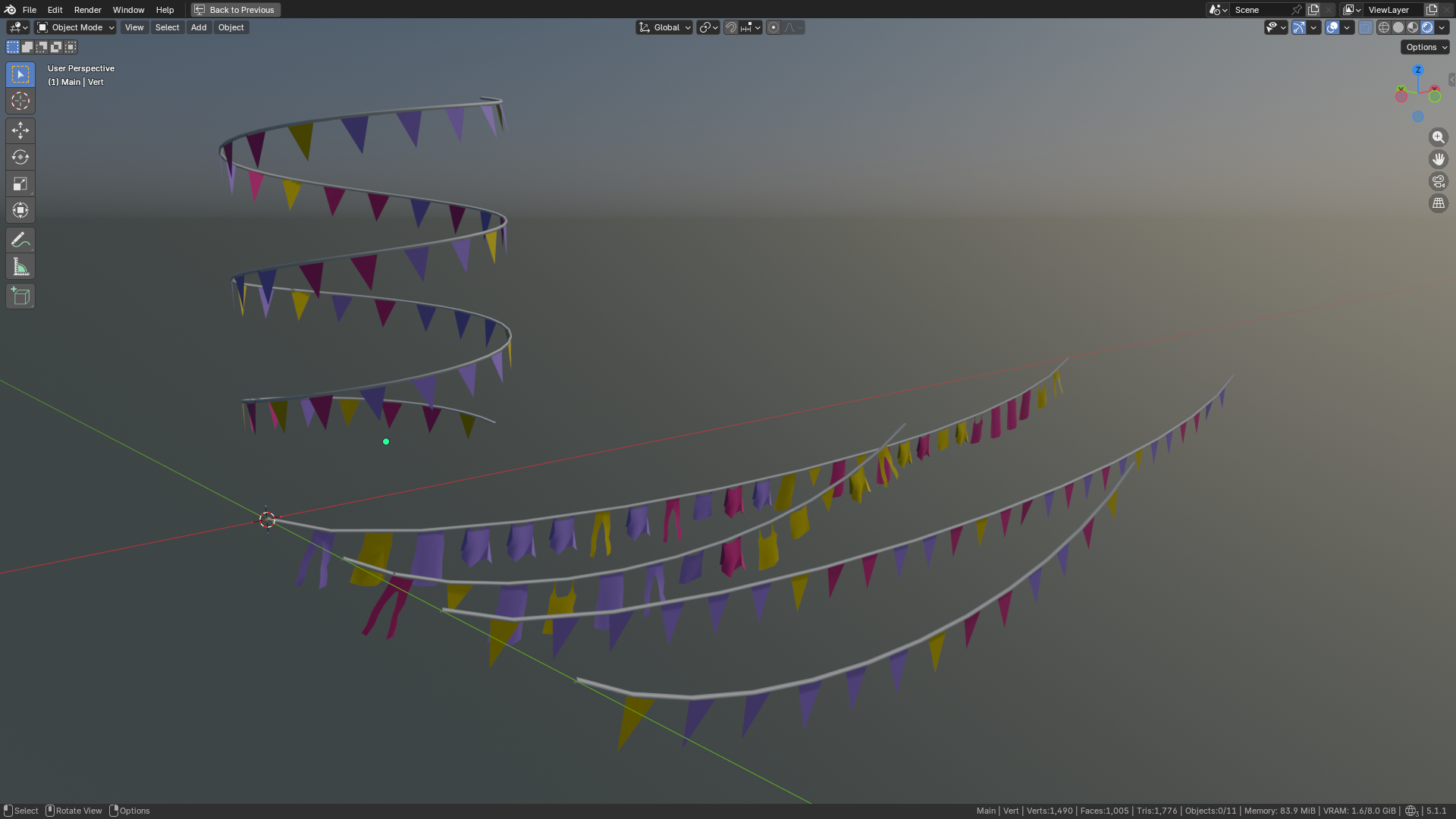Spread Along Spline — Blender Geometry Nodes by waimus