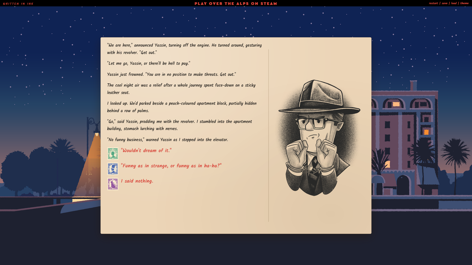 Screenshot 4 for Over the Alps: The Devil's Quill