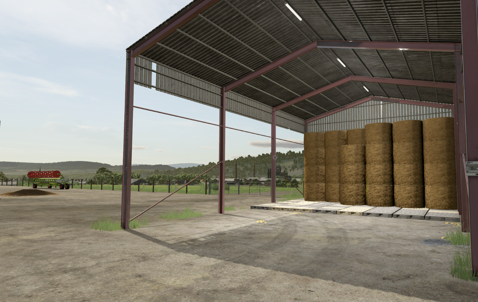 Screenshot 3 for FS25 UK style bale shed