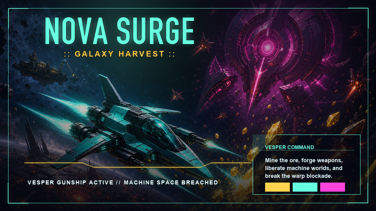 Screenshot 2 for NOVA SURGE: GALAXY HARVEST (BETA)