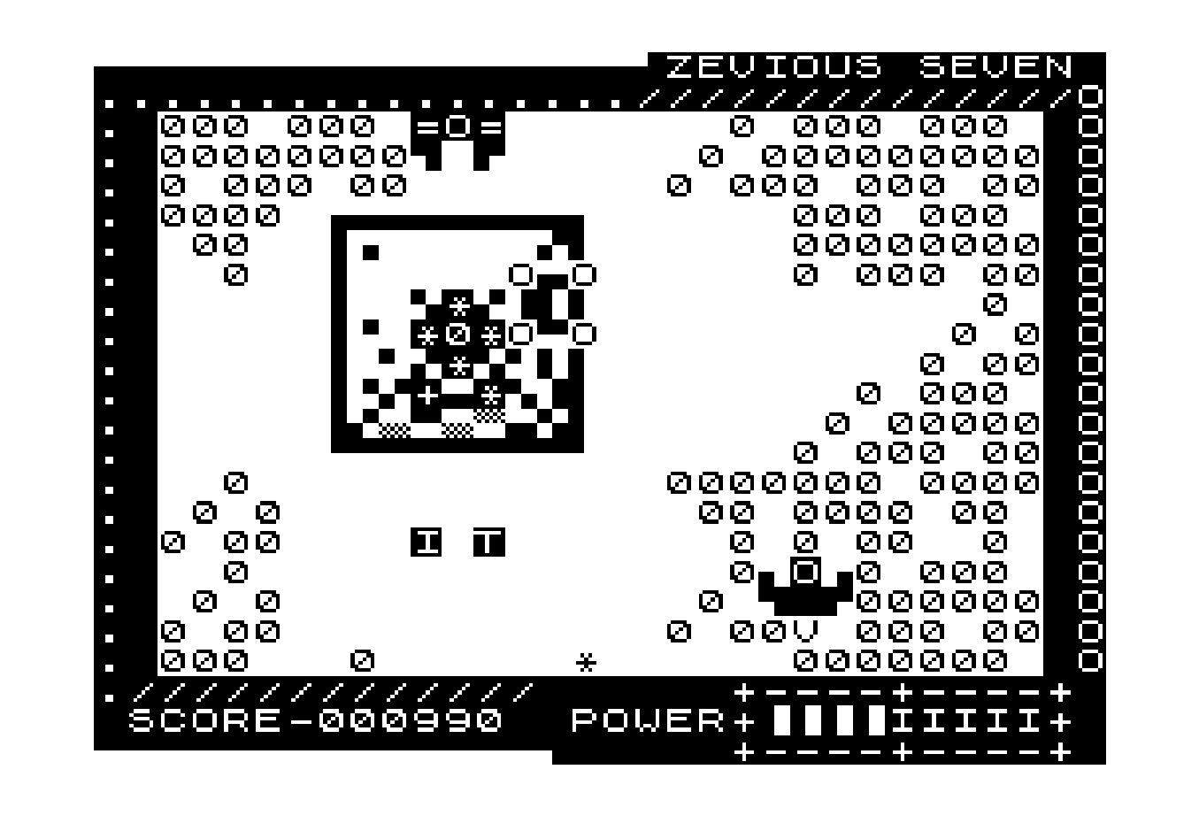 Version 1.04 and a UDG / Colour Option - Zevious Seven (ZX81) by