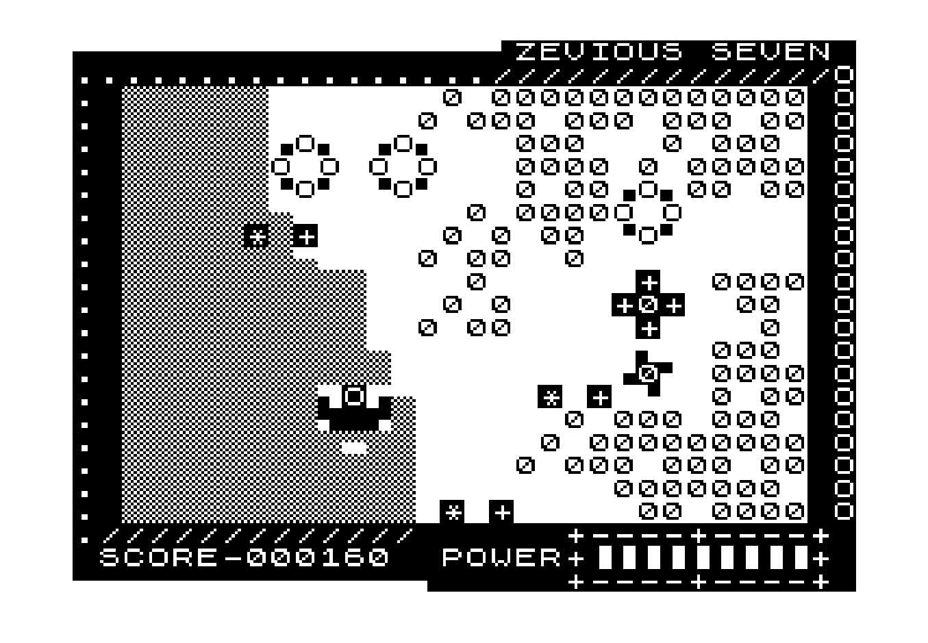 Version 1.04 and a UDG / Colour Option - Zevious Seven (ZX81) by