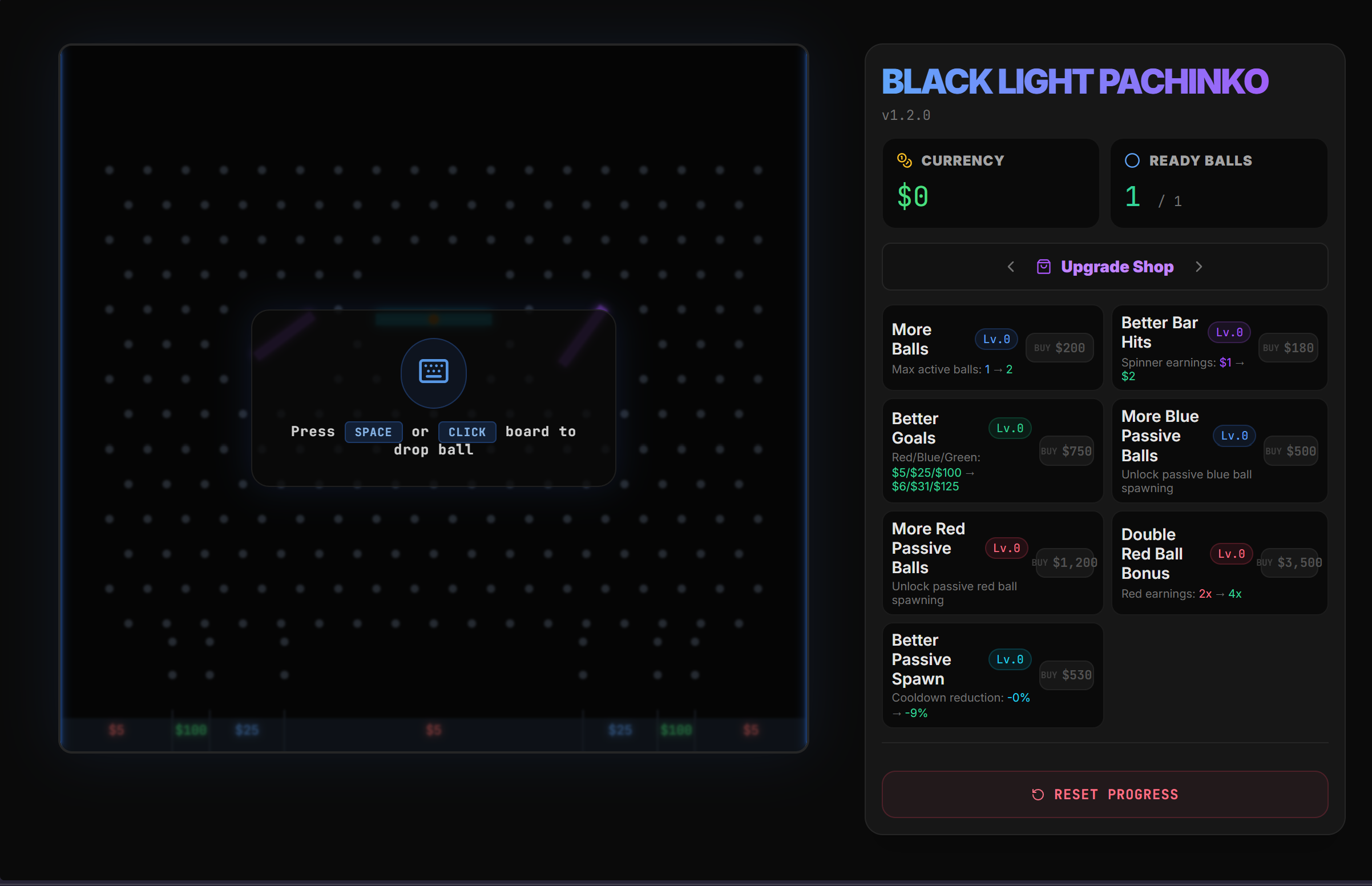 Screenshot 2 for Black Light Pachinko