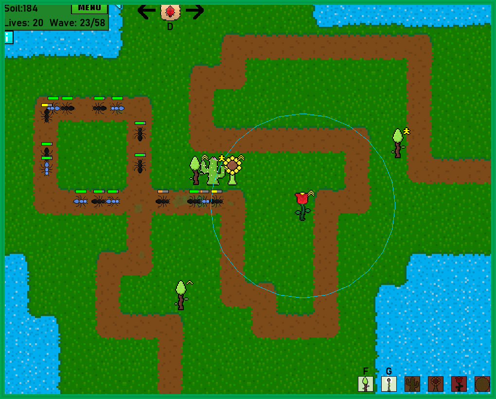 Screenshot 2 for Garden Bugs TD