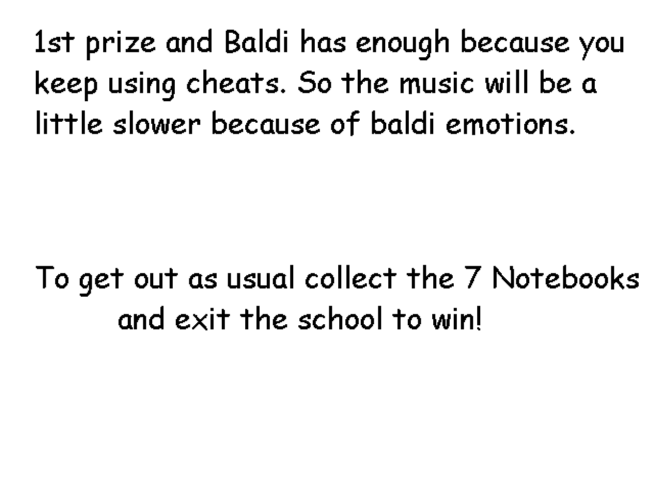 Screenshot 8 for 1st Prize and Baldi had enough Android clean