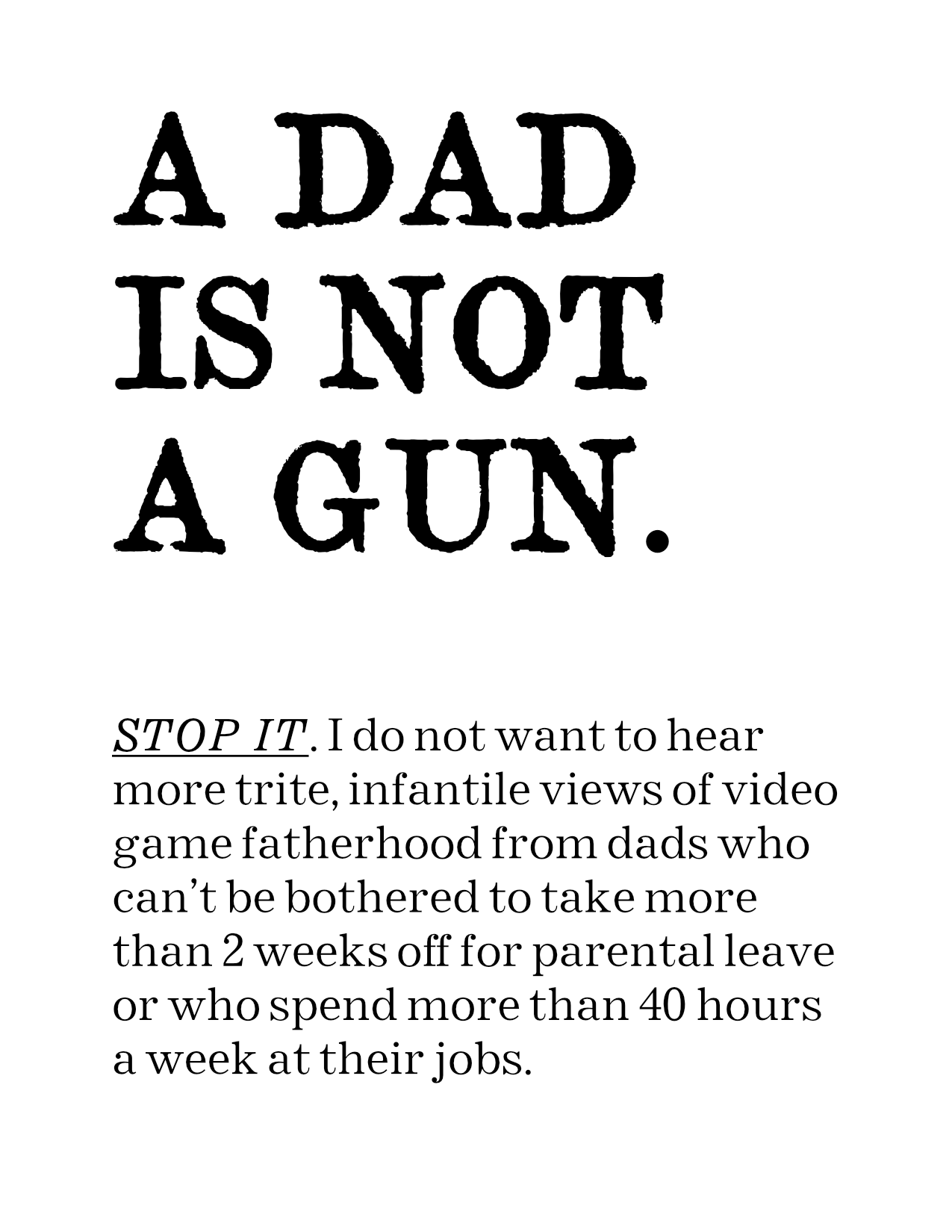 Screenshot 5 for A DAD IS NOT A GUN.