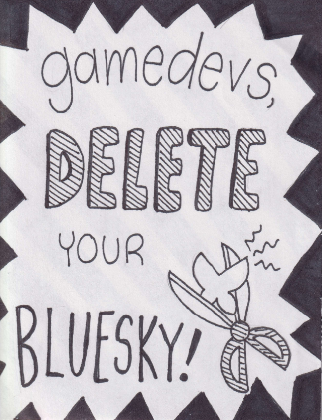Screenshot 2 for GAMEDEVS: DELETE YOUR BLUESKY!
