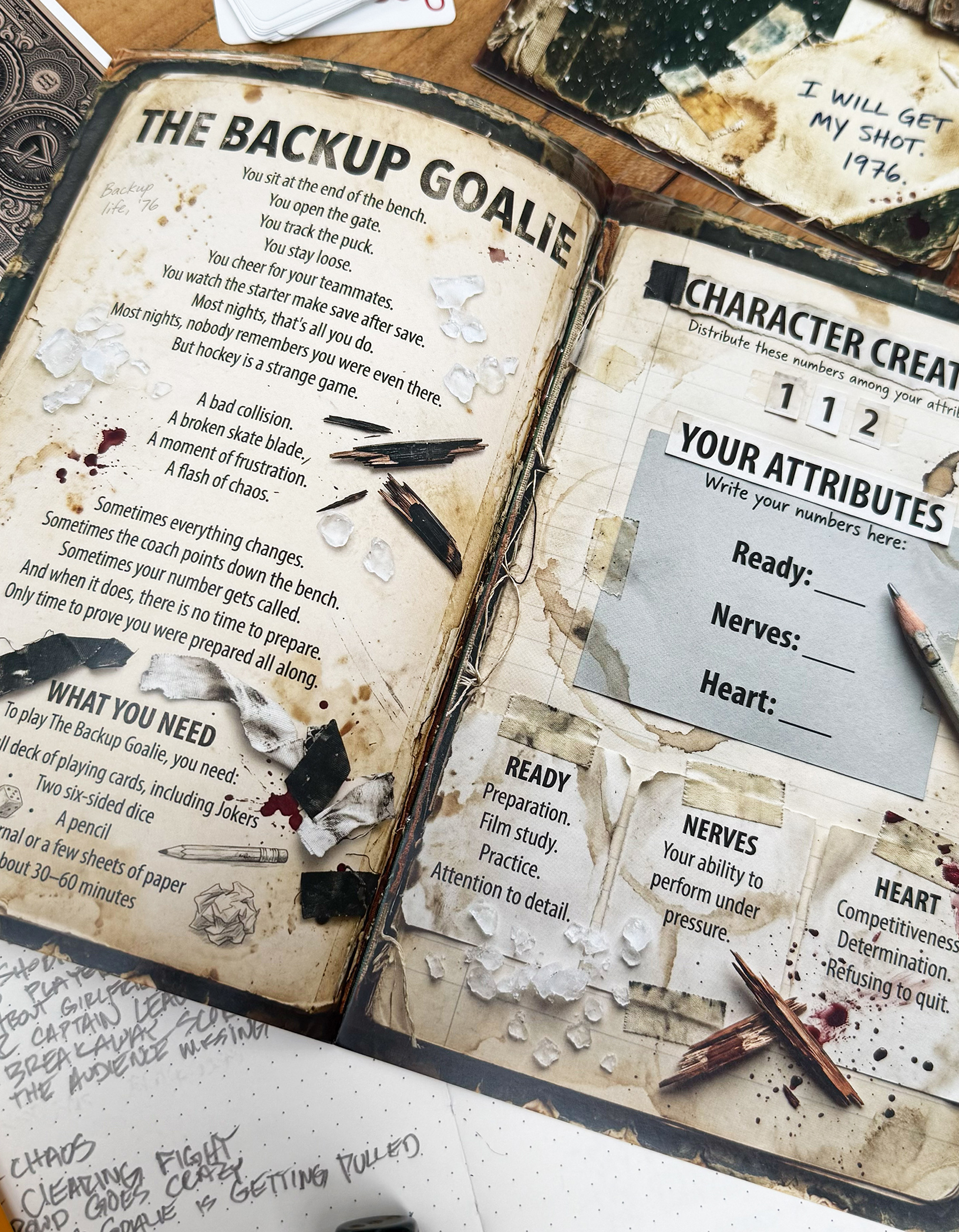 Screenshot 4 for THE BACKUP GOALIE A Solo Journaling RPG