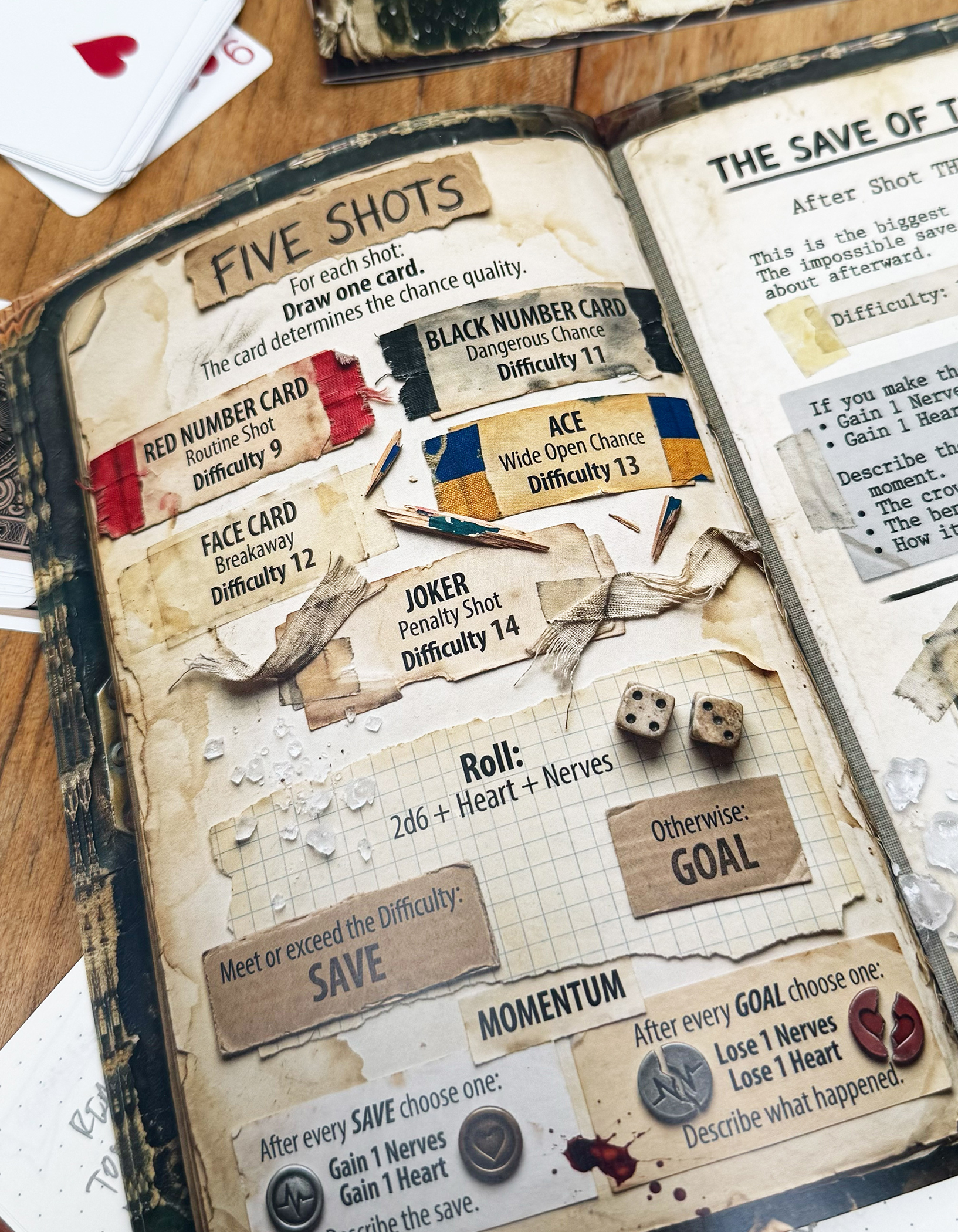Screenshot 3 for THE BACKUP GOALIE A Solo Journaling RPG