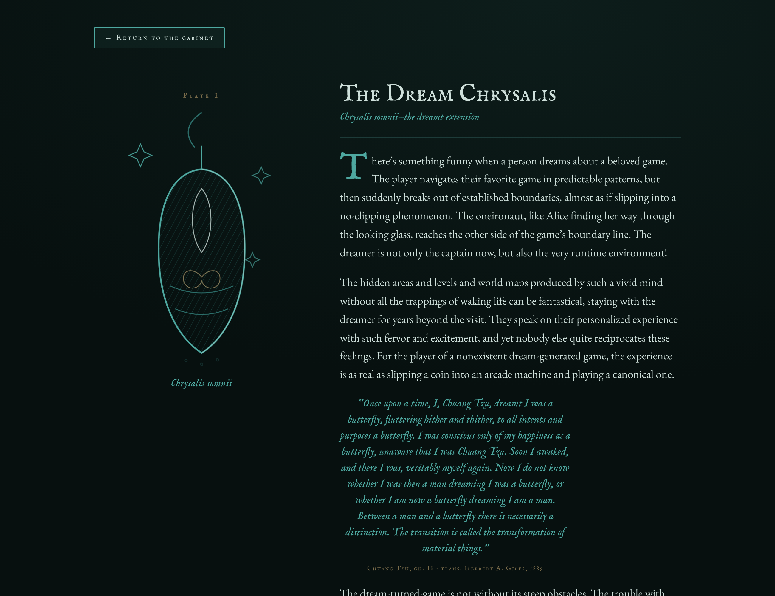 Screenshot 4 for A Gallery of Game Chrysalises