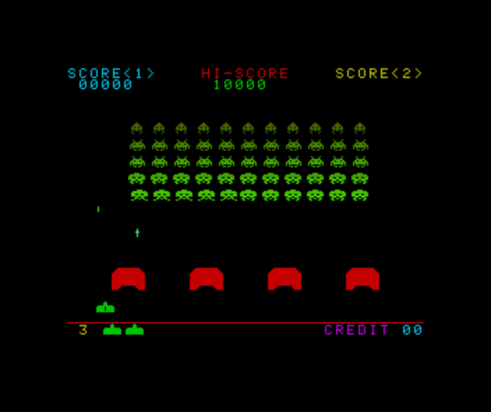 Menú de estadísticas Space Invaders Co-Op
