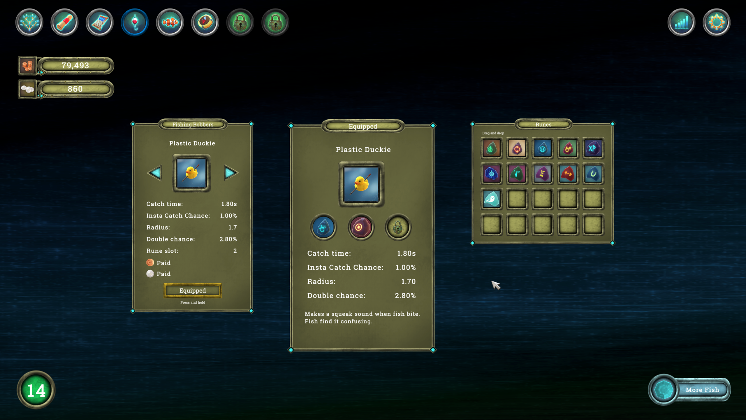 Screenshot 3 for More Fish Idle Clicker Demo update