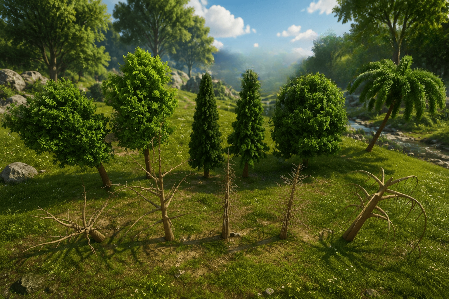 Open Source Tree Image Vegetation Generator for Godot 4 by coscynet