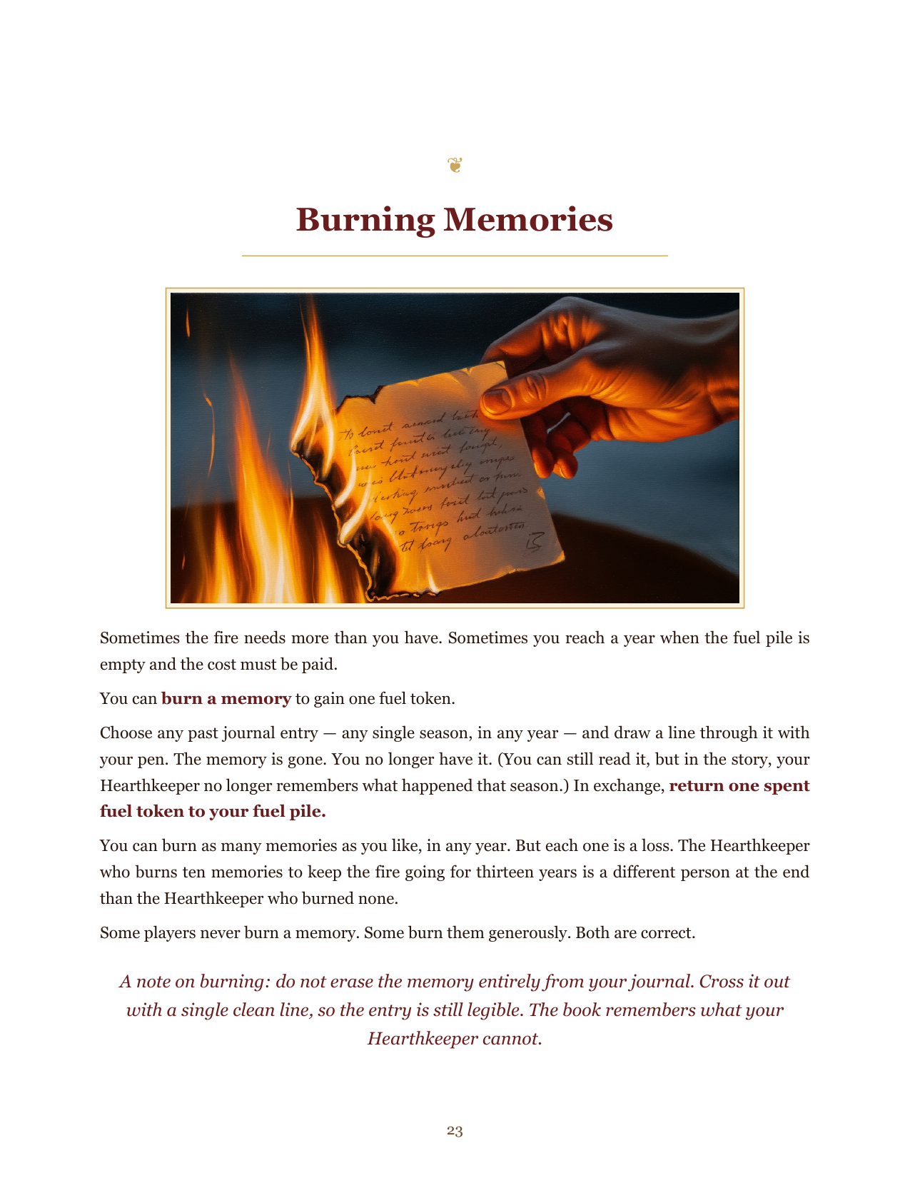 Screenshot 6 for The Hearthkeeper — A Solo Journaling RPG of Duty, Memory, and Slow Winters