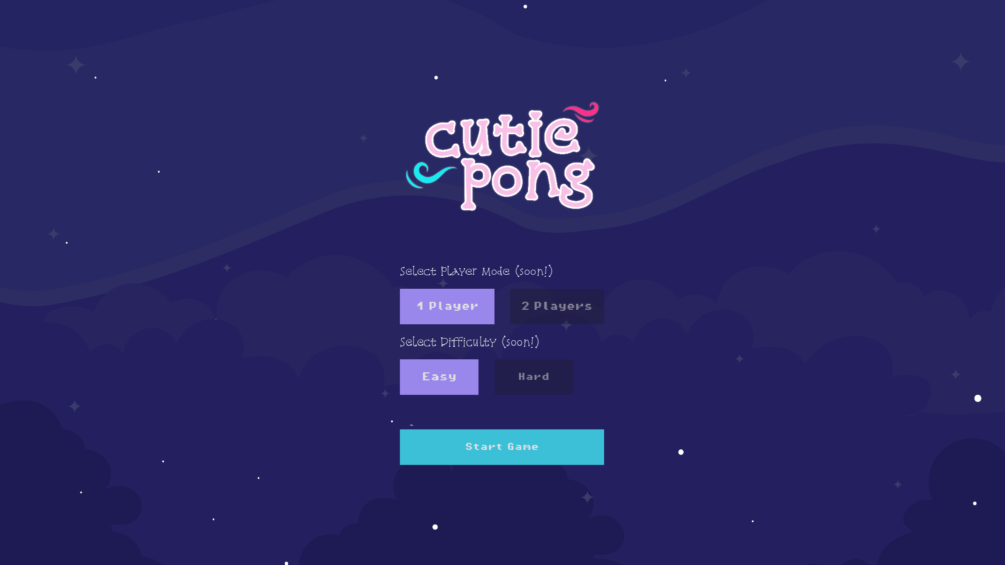 Screenshot 2 for Cutie Pong Game