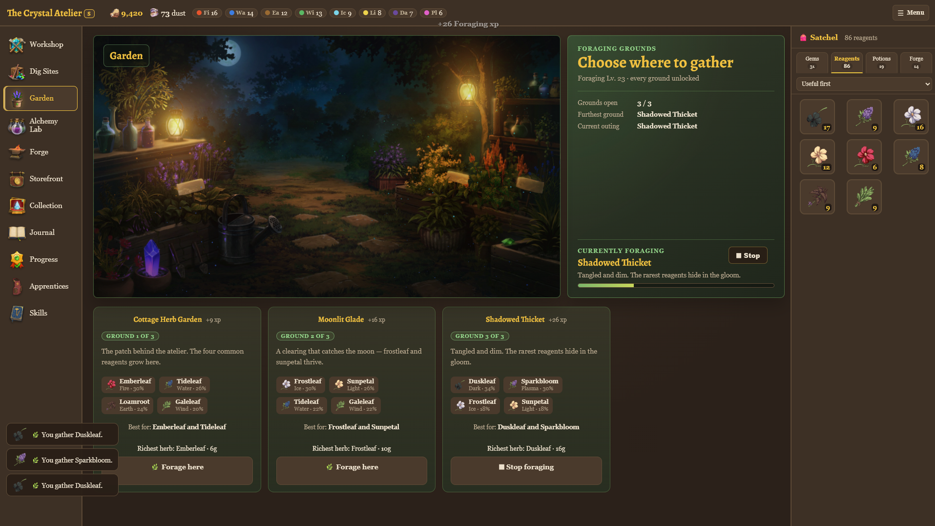 Screenshot 2 for The Crystal Atelier