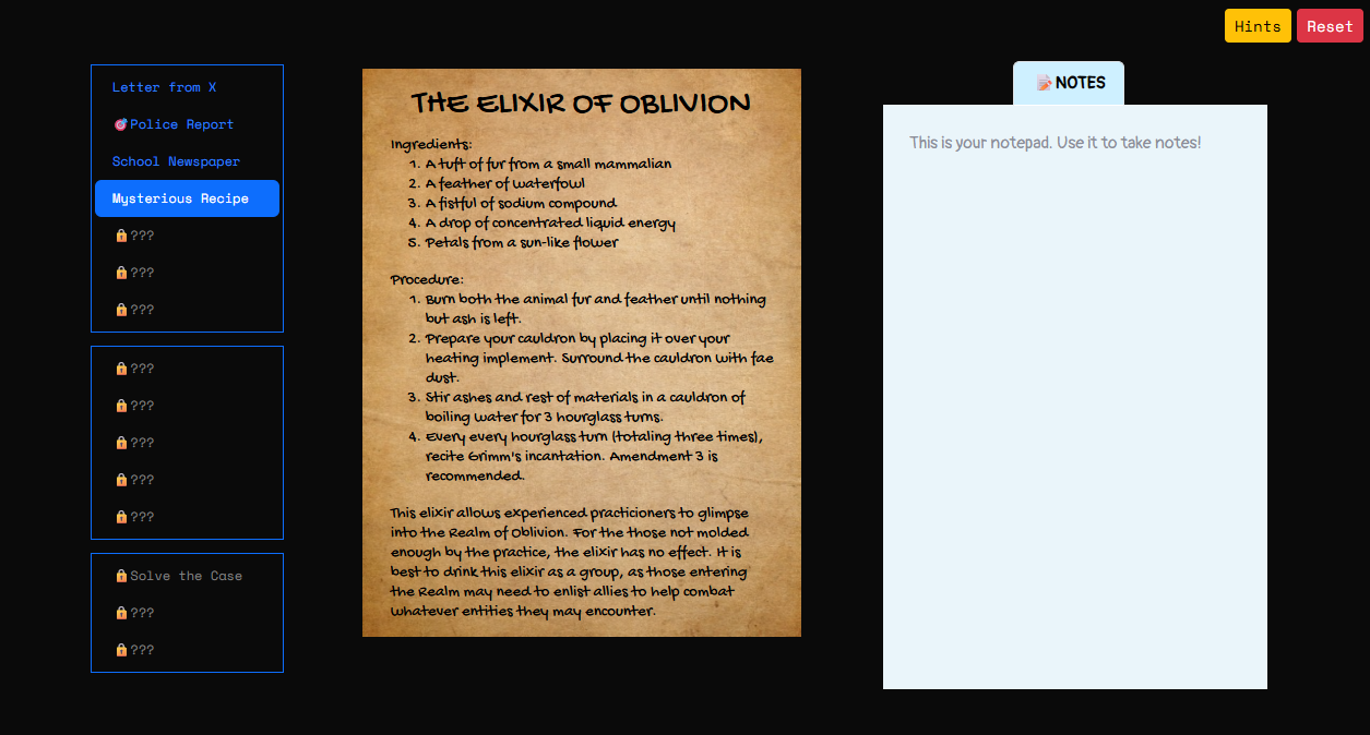 Screenshot 3 for Murder at the Occult Club