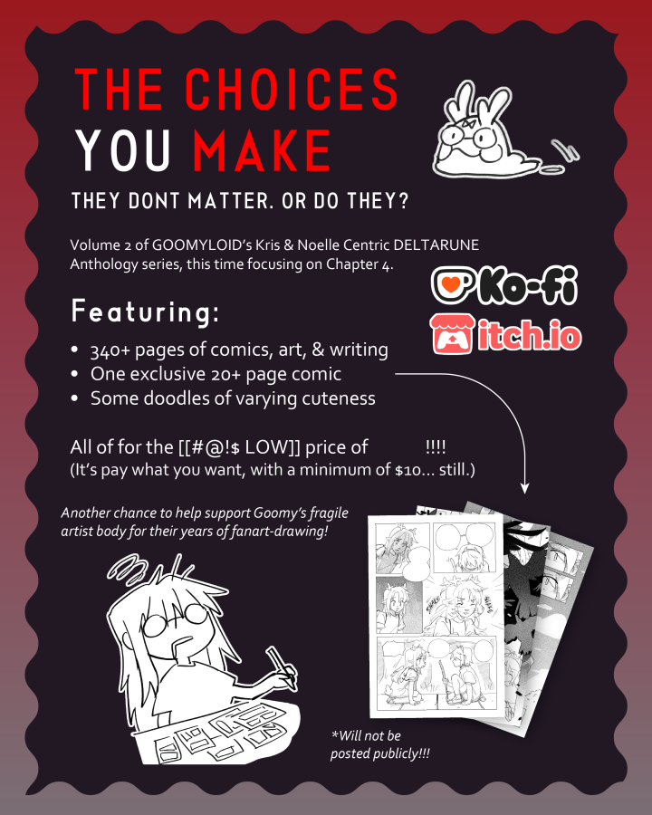 Screenshot 3 for THE CHOICES YOU MAKE: A Chapter 4 Centric DELTARUNE Anthology