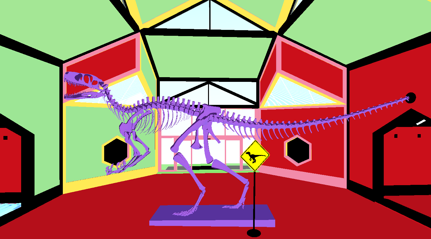 Screenshot 2 for A Little Chicken Goes to the Dinosaur Museum
