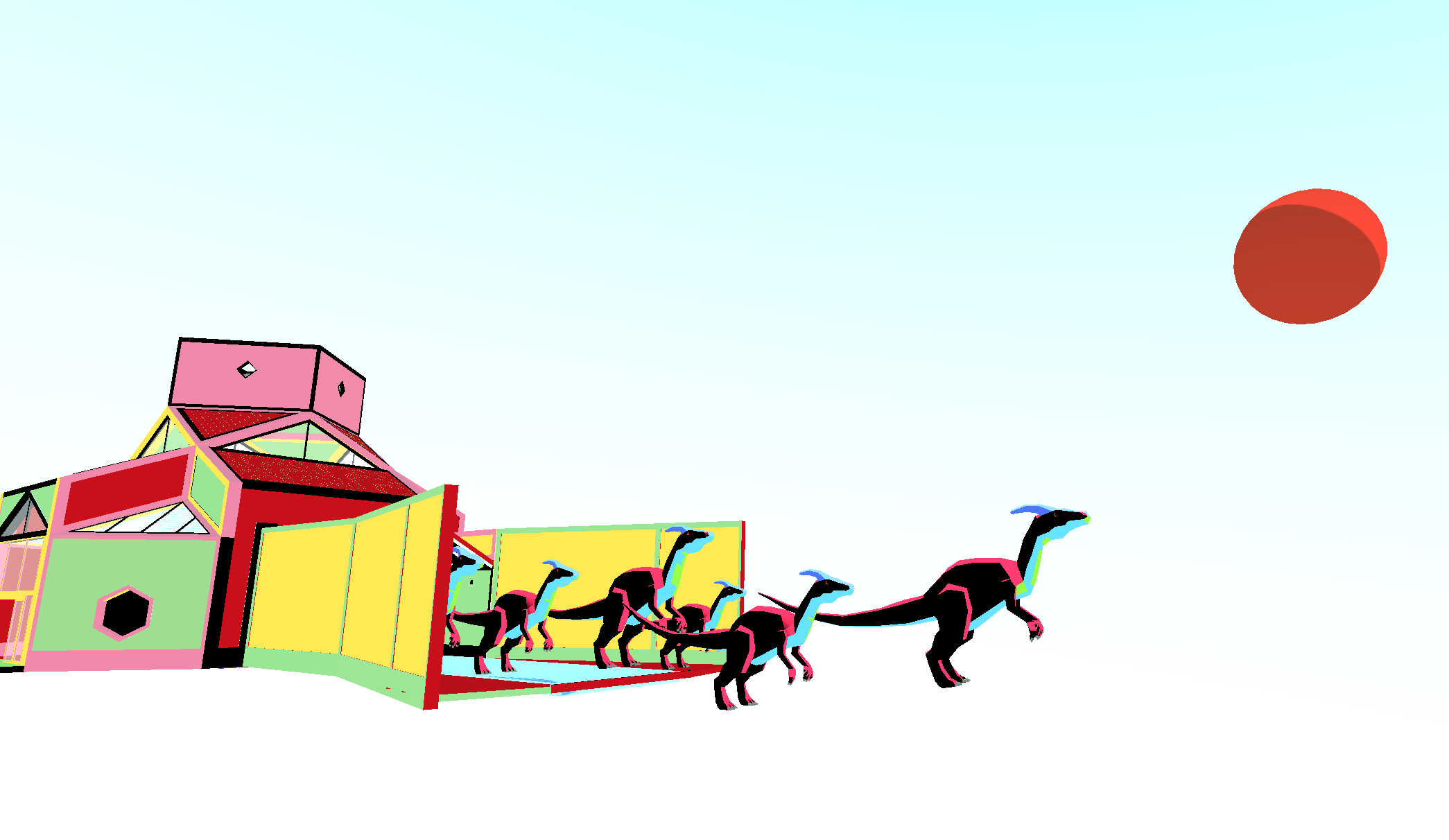 Screenshot 5 for A Little Chicken Goes to the Dinosaur Museum
