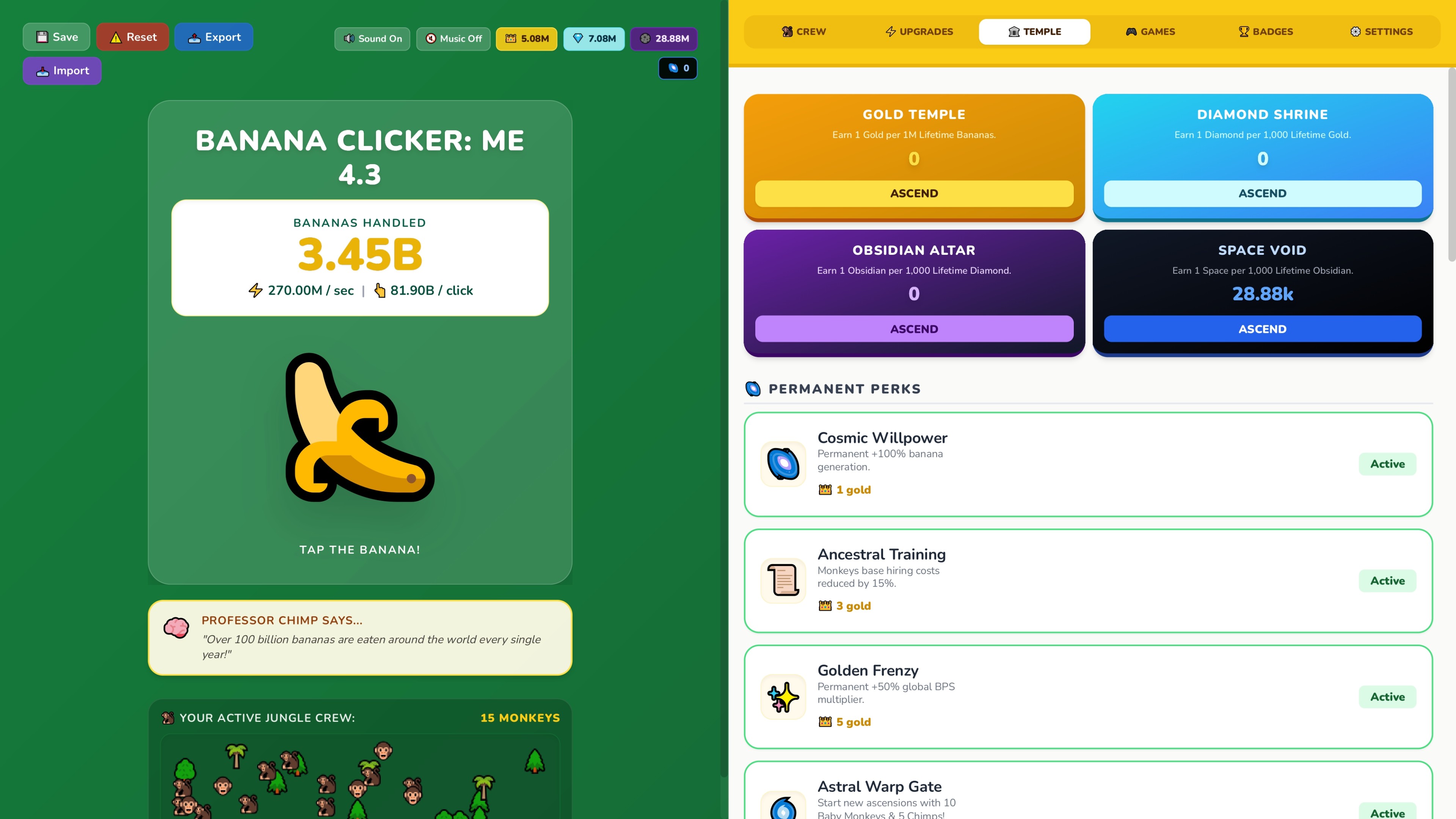 Screenshot 4 for Banana Clicker: Master Edition