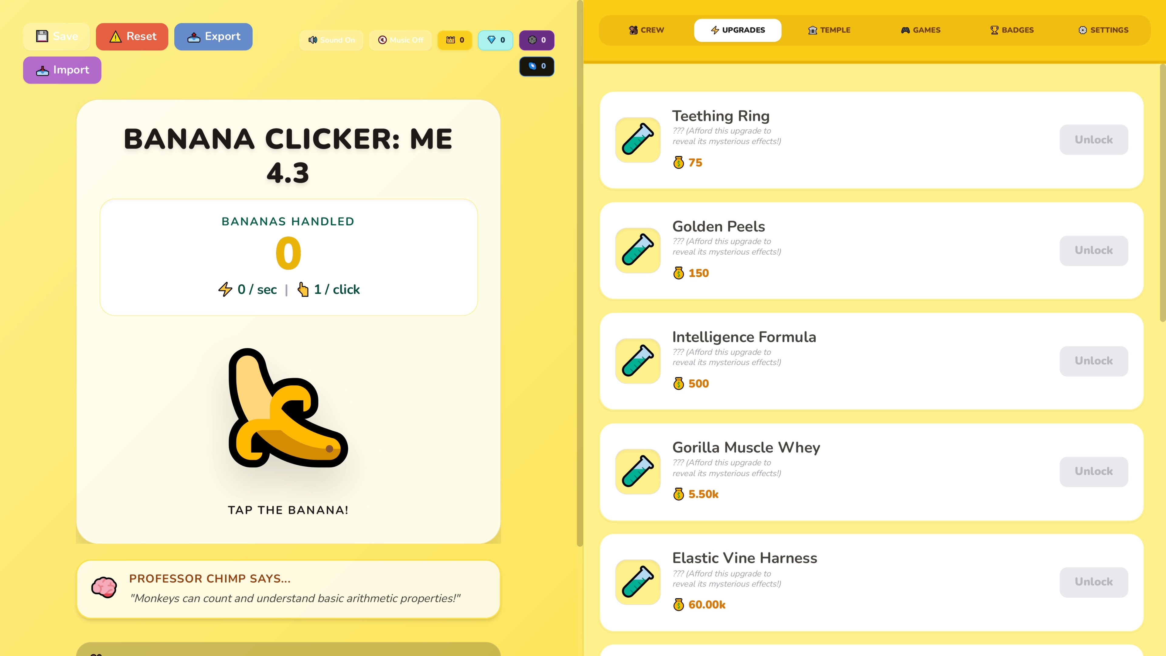Screenshot 3 for Banana Clicker: Master Edition