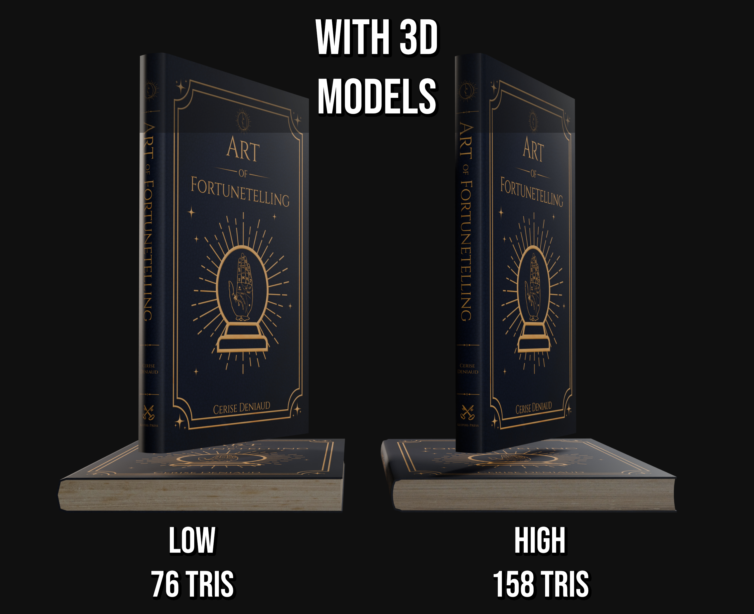 10 Free Occult / Esoteric Book Cover Designs (With 3D Models) by Grimnir