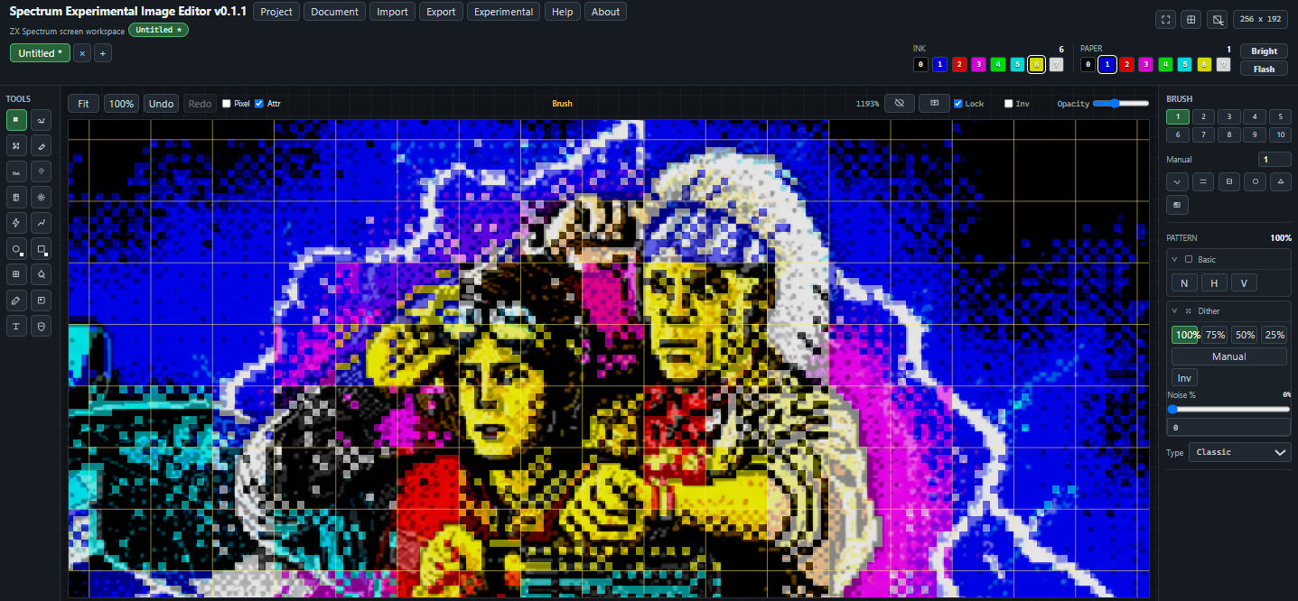 Screenshot 5 for Spectrum Experimental Image Editor (SEIE)