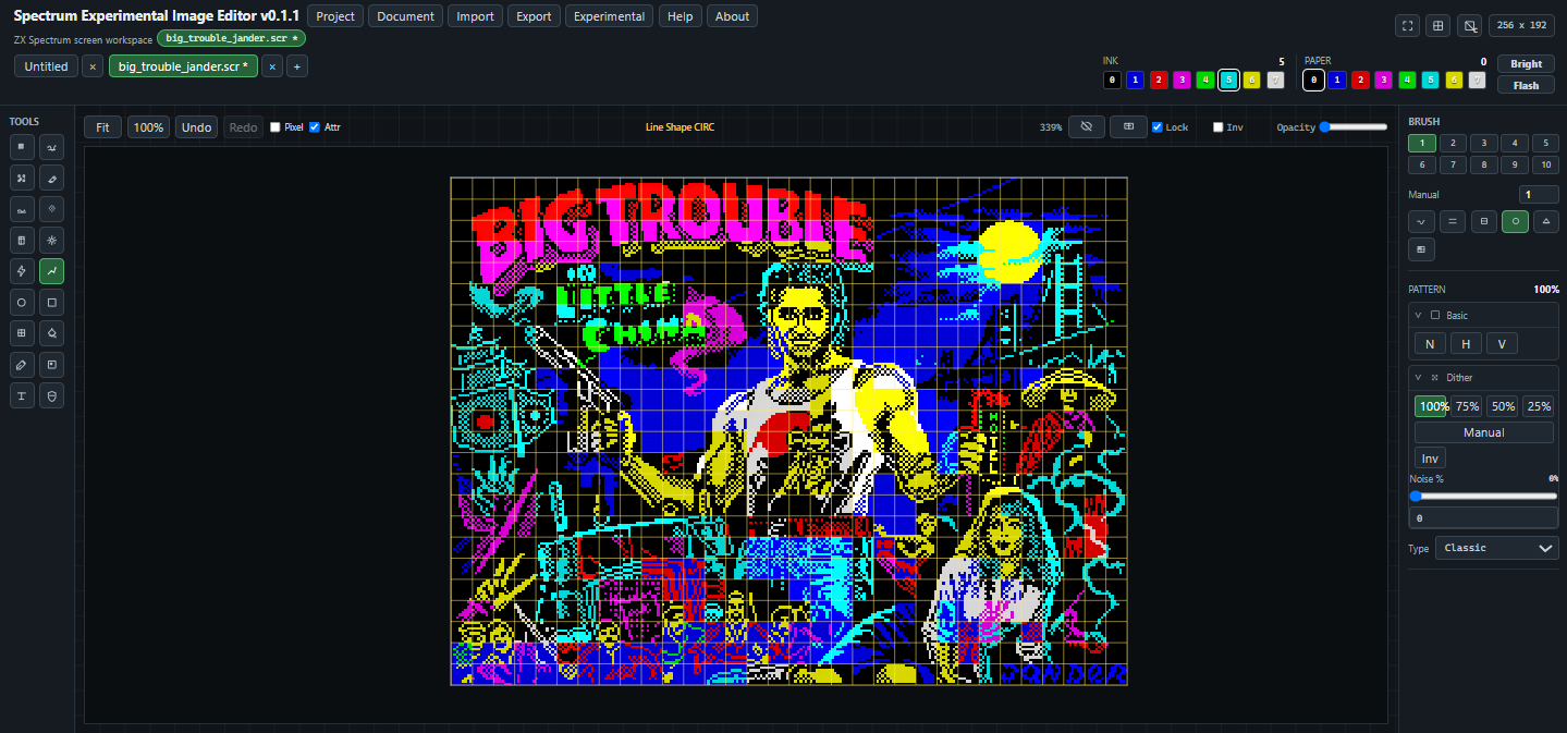 Screenshot 3 for Spectrum Experimental Image Editor (SEIE)