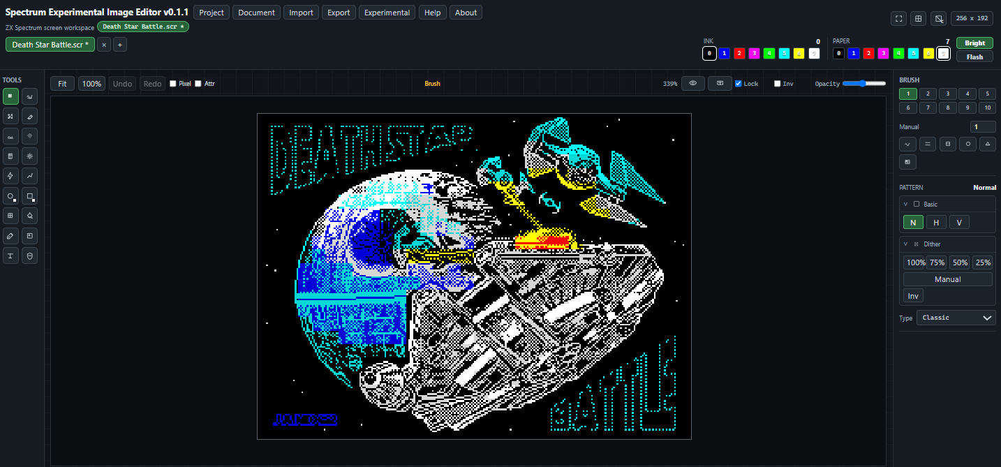 Screenshot 4 for Spectrum Experimental Image Editor (SEIE)