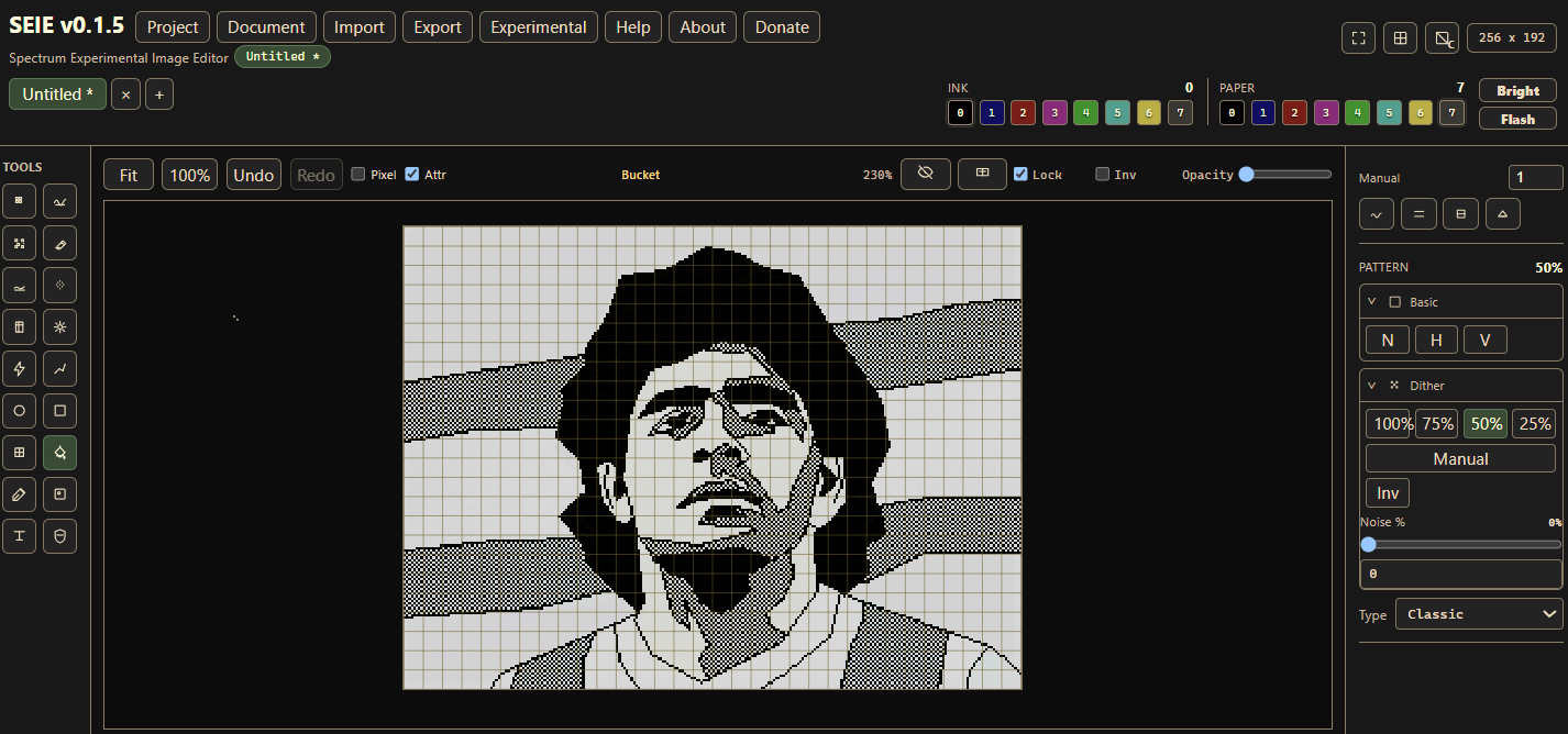 Screenshot 8 for Spectrum Experimental Image Editor (SEIE)