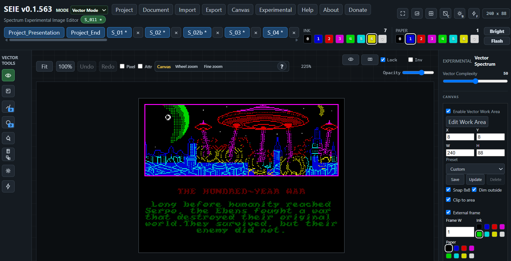 Screenshot 9 for Spectrum Experimental Image Editor (SEIE)