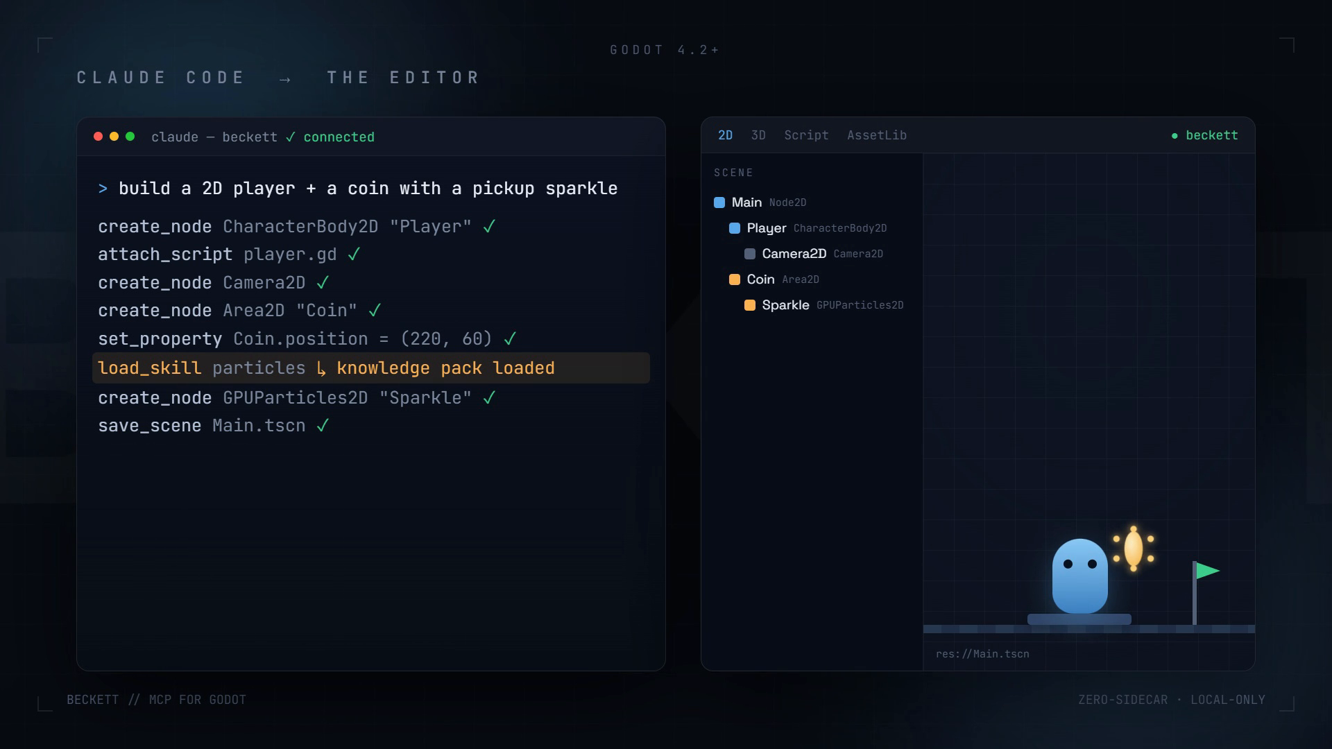 Screenshot 4 for Beckett — MCP for Godot