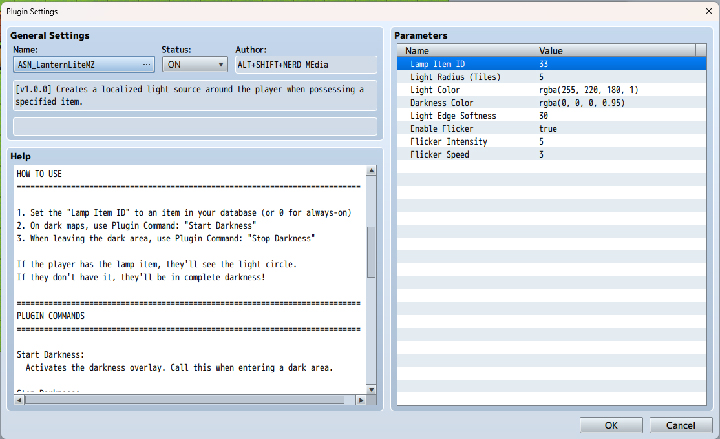 Screenshot 8 for ASN Lantern Lite: Simple Darkness & Lantern Light Source (RPG Maker MZ)