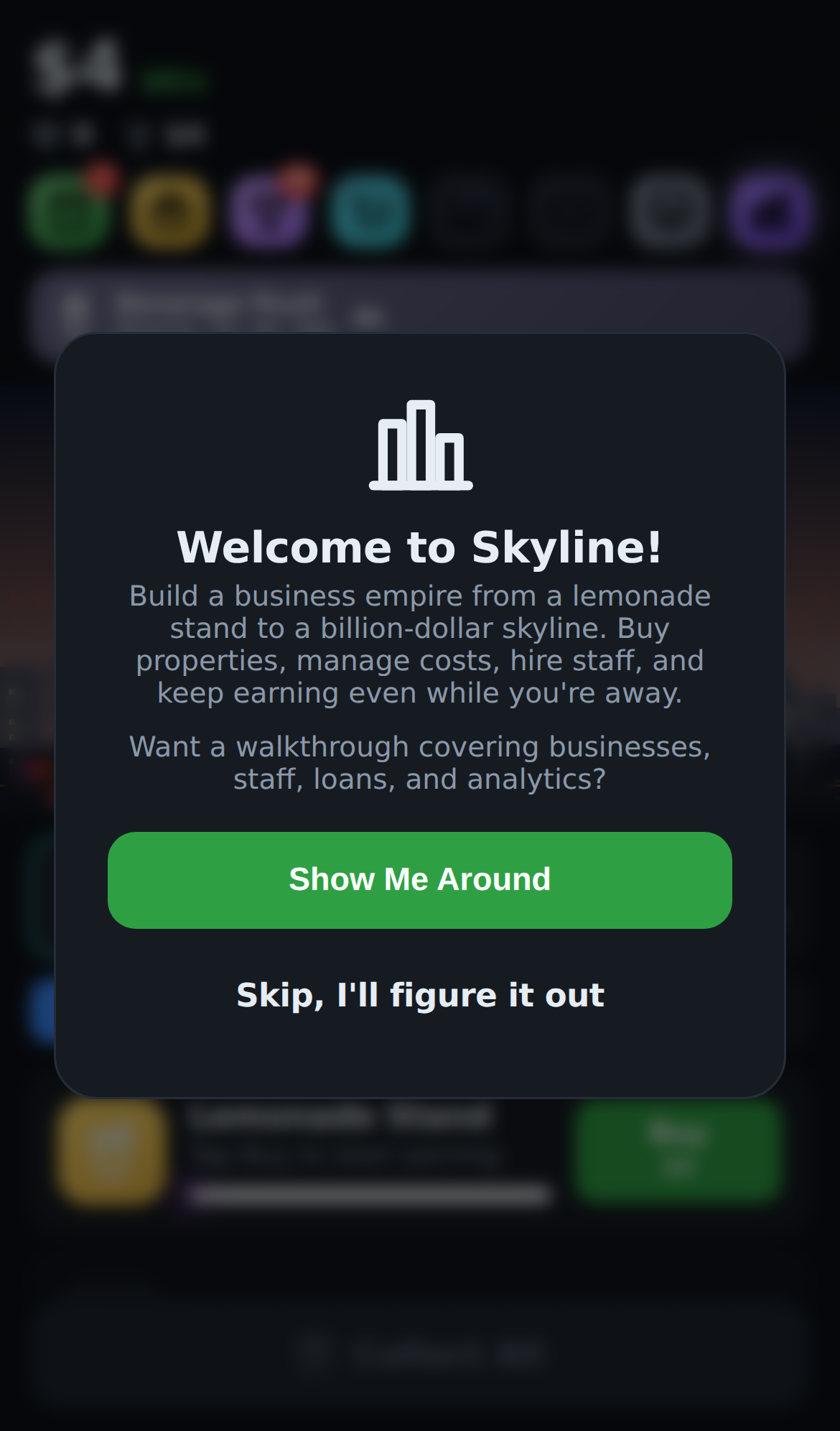 Screenshot 3 for Skyline Empire Tycoon Demo