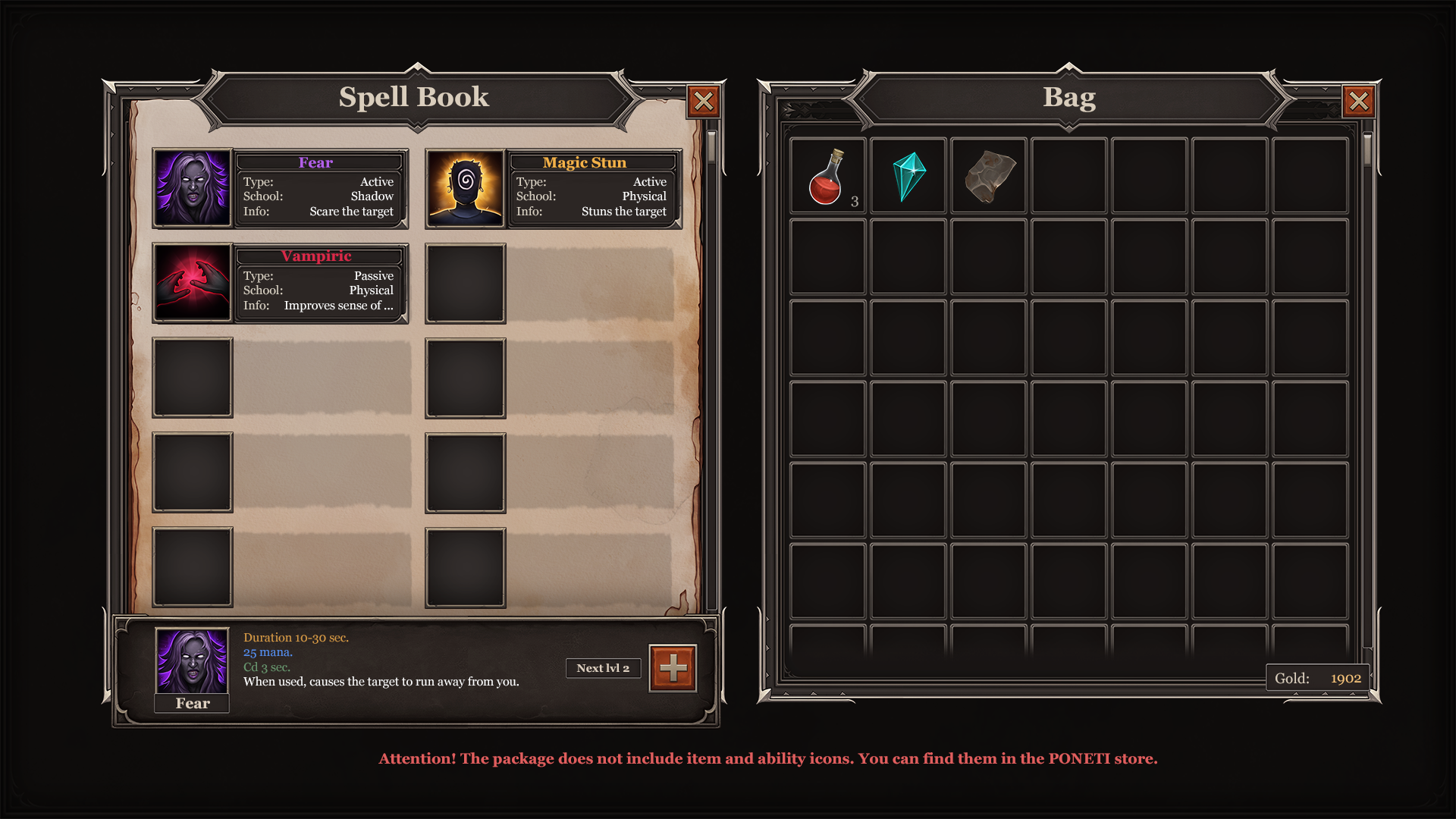 Rpg Ui Clean Classic RPG UI 2 by PONETI