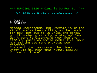 MUNDIAL 2026 Gameplay ZX Spectrum