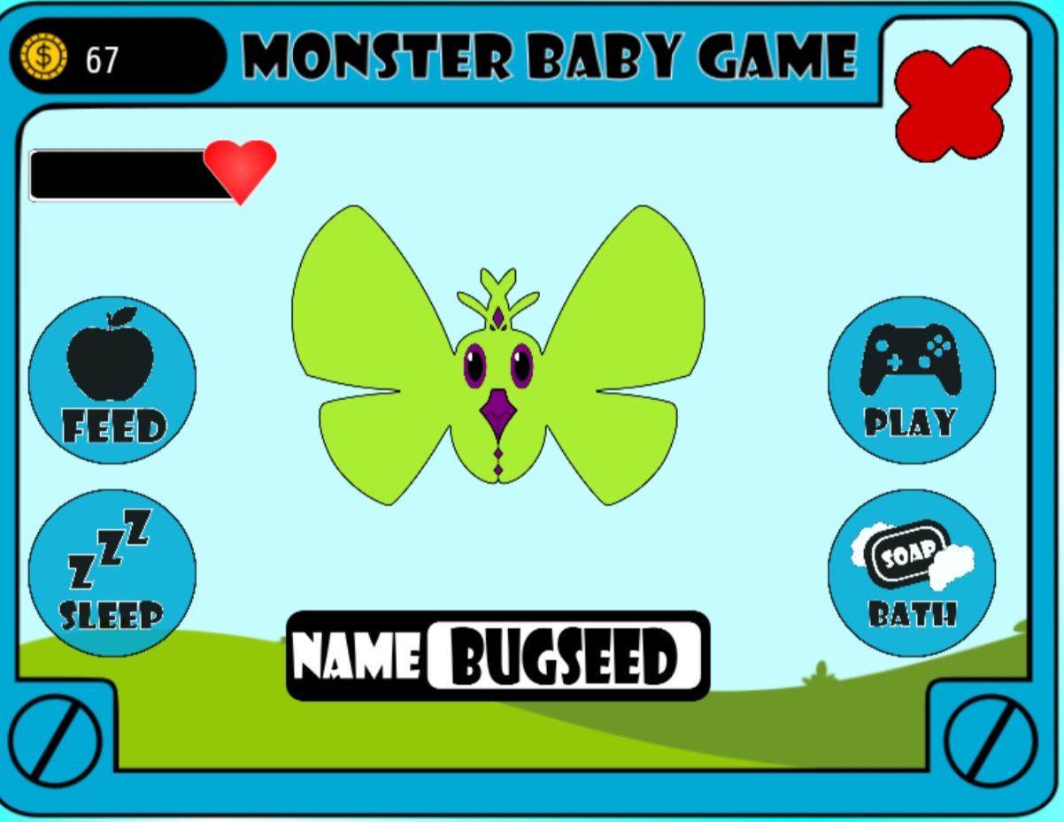 Screenshot 2 for Monster Baby Game (Prototype)