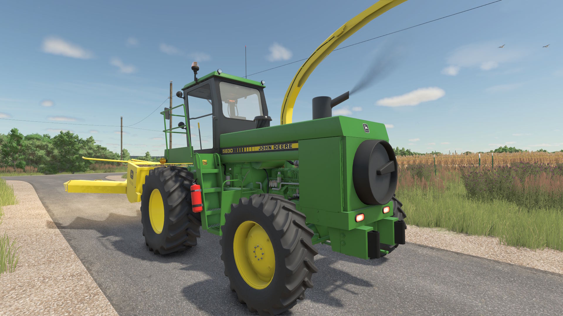 Screenshot 3 for FS25 John Deere 5830 Forage Harvester