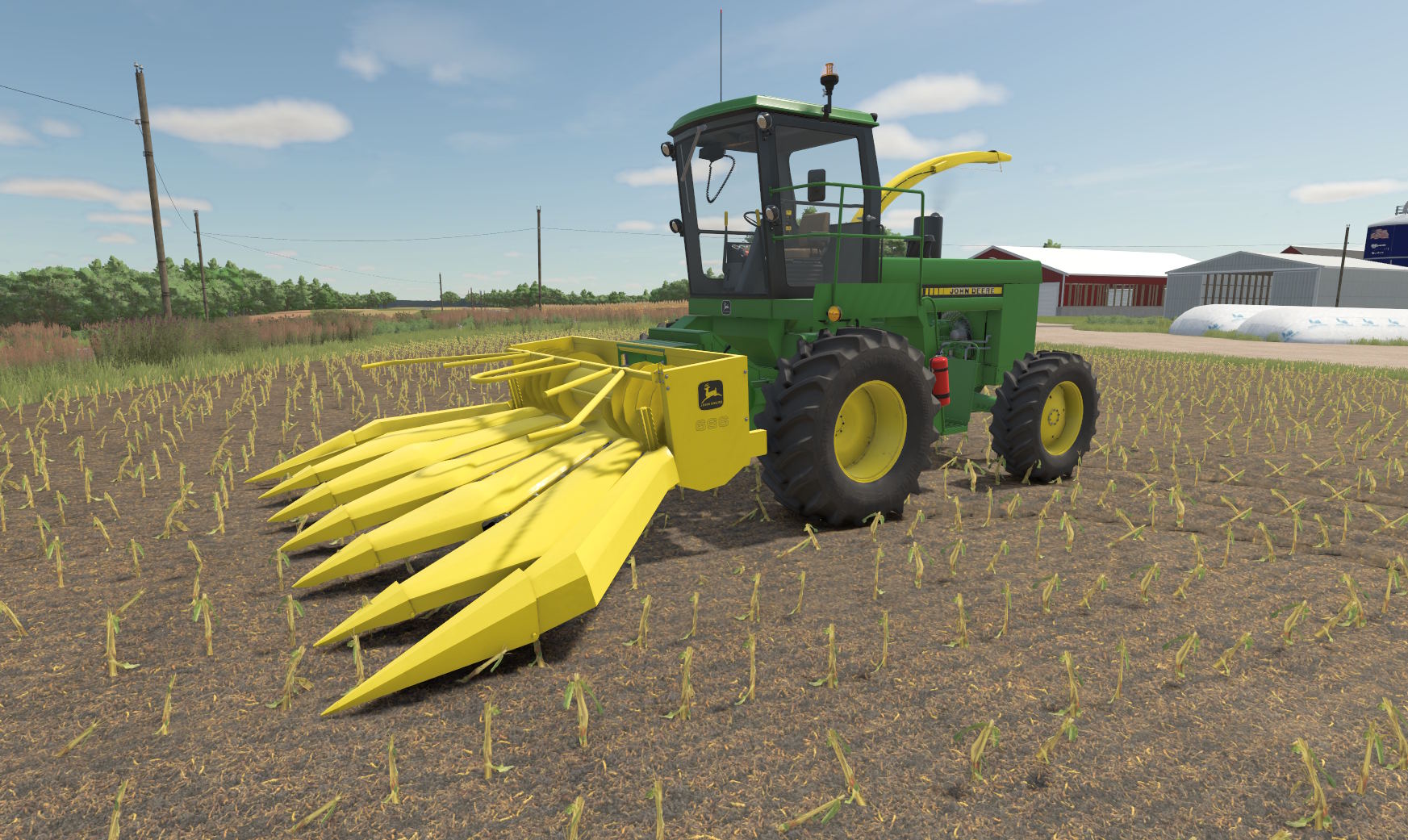 Screenshot 4 for FS25 John Deere 5830 Forage Harvester