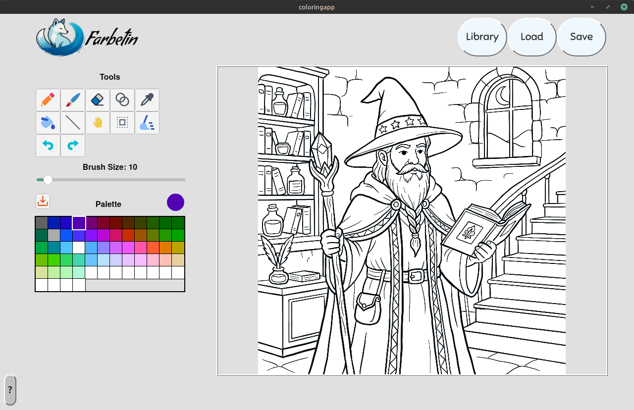 Screenshot 4 for Farbetin - Coloring Book App (demo)