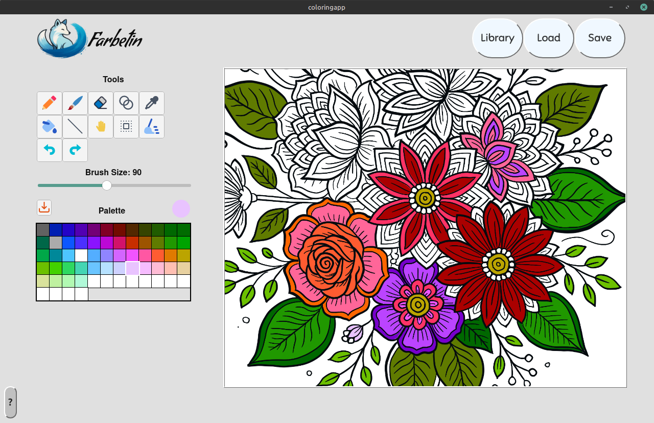 Screenshot 3 for Farbetin - Coloring Book App (demo)
